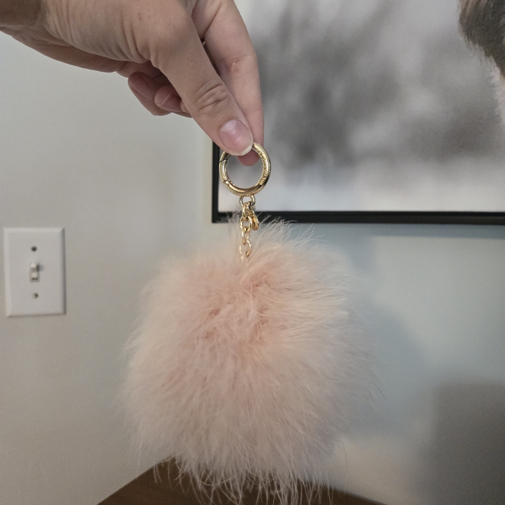 MK Fur Puff Keychain - Picture 2 of 7